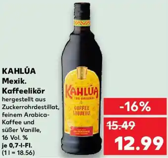 Kaufland KAHLÚA Mexik. Kaffeelikör Angebot