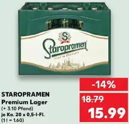 Kaufland STAROPRAMEN Premium Lager Angebot