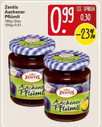 WEZ Zentis Aachener Pflümli 195g Angebot