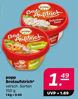 NETTO Popp brotaufstrich Angebot