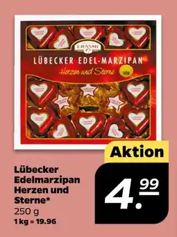 NETTO Lübecker edelmarzipan herzen und sterne Angebot