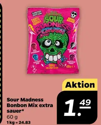 NETTO Sour madness sour madness bonbon mix extra sauer Angebot