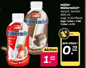 NETTO Müller müllermilch erdbeer-geschmack Angebot