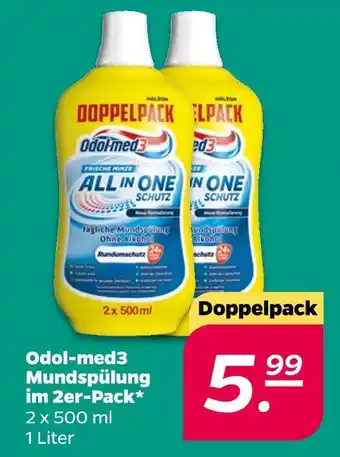 NETTO Odol-med3 mundspülung im 2er-pack Angebot