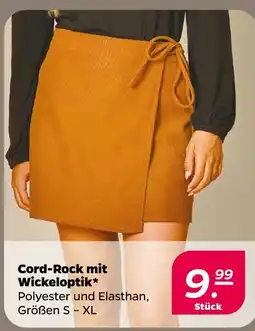 NETTO Cord-rock mit wickeloptik Angebot