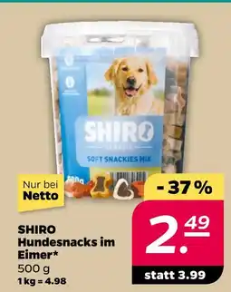 NETTO Shiro hundesnacks im eimer Angebot