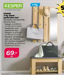 NETTO Kesper 3-tlg. wandgarderoben-set Angebot