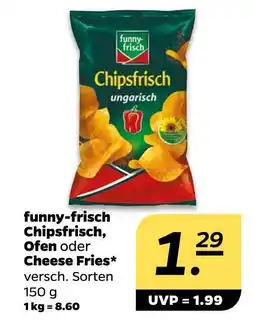 NETTO Funny-frisch chipsfrisch ofen oder cheese fries Angebot