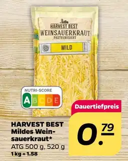 NETTO Harvest best mildes weinsauerkraut Angebot