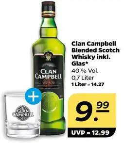 NETTO Clan campbell clan campbell blended scotch whisky inkl. glas Angebot