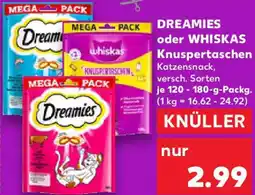 Kaufland DREAMIES oder WHISKAS Knuspertaschen Angebot