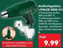 Kaufland Parkside Heißluftgebläse PHLGB 2000 A1 Angebot