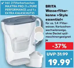 Kaufland BRITA Wasserfilterkanne Style essential Angebot