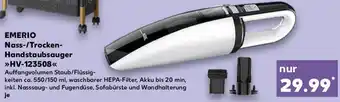 Kaufland EMERIO Nass-/Trocken Handstaubsauger HV-123508 Angebot