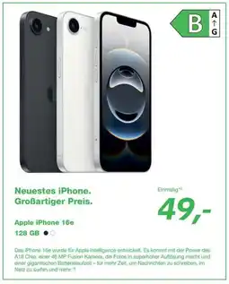 EP Apple iPhone 16e 128 GB Angebot