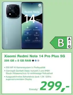 EP Xiaomi Redmi Note 14 Pro Plus 5G 256 GB + 8 GB RAM Angebot