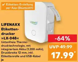 Kaufland LIFENAXX Etikettendrucker LX-048 Angebot