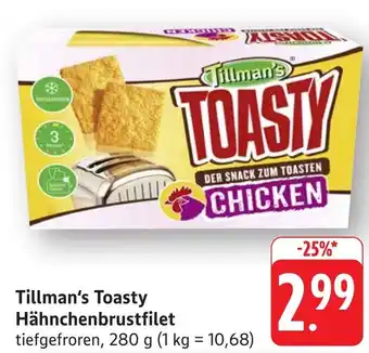Edeka Neukauf Tillman's Toasty Hähnchenbrustfilet Angebot