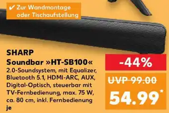Kaufland SHARP Soundbar HT-SB100 Angebot