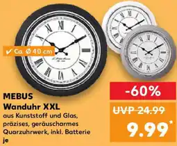 Kaufland MEBUS Wanduhr XXL Angebot