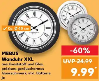 Kaufland MEBUS Wanduhr XXL Angebot