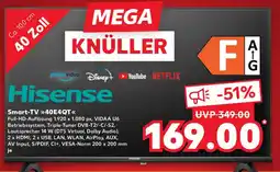 Kaufland Hisense Smart-TV 40E4QT Angebot