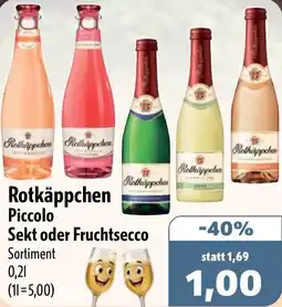 Aktiv Irma Rotkäppchen Piccolo Sekt oder Fruchtsecco Angebot