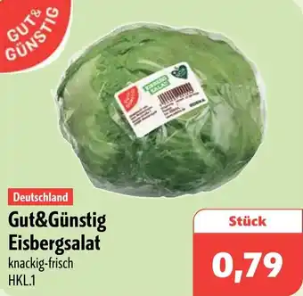 Aktiv Irma Gut&Günstig Eisbergsalat Angebot