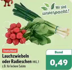 Aktiv Irma Lauchzwiebeln oder Radieschen Angebot