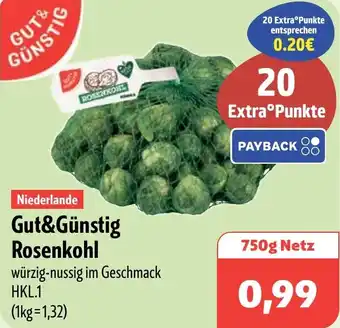 Aktiv Irma Gut&Günstig Rosenkohl Angebot
