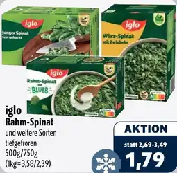 Aktiv Irma iglo Rahm-Spinat Angebot