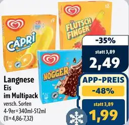 Aktiv Irma Langnese Eis im Multipack Angebot