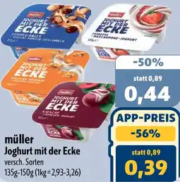 Aktiv Irma müller Joghurt mit der Ecke Angebot