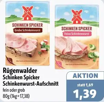 Aktiv Irma Rügenwalder Schinken Spicker Schinkenwurst-Aufschnitt Angebot