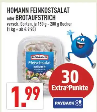 Marktkauf Homann feinkostsalat oder brotaufstrich Angebot
