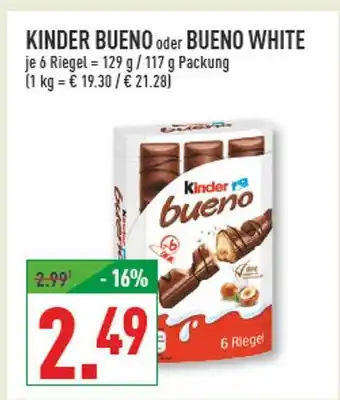 Marktkauf Kinder bueno oder bueno white Angebot