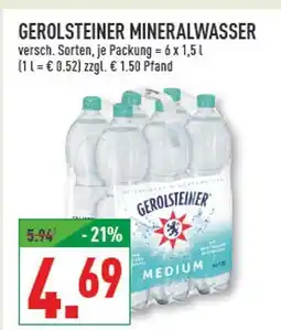 Marktkauf Gerolsteiner mineralwasser Angebot