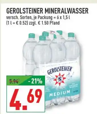 Marktkauf Gerolsteiner mineralwasser Angebot