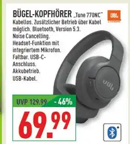 Marktkauf Jbl bügel-kopfhörer tune 770nc Angebot