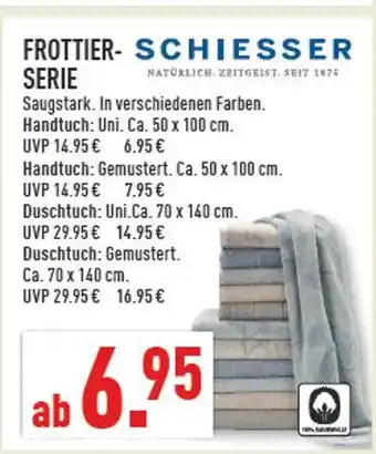 Marktkauf Schiesser handtuch uni Angebot