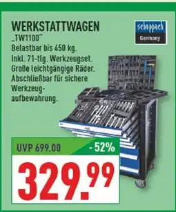 Marktkauf Scheppach germany werkstattwagen tw1100 Angebot