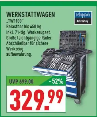 Marktkauf Scheppach germany werkstattwagen tw1100 Angebot