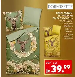porta Dormisette satin-wende-bettwäsche Angebot