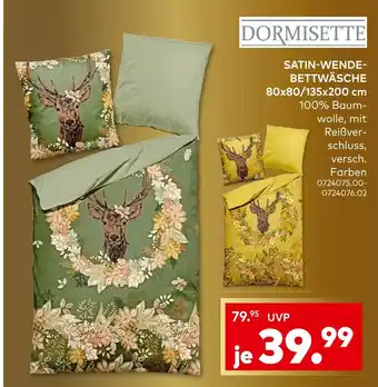 porta Dormisette satin-wende-bettwäsche Angebot