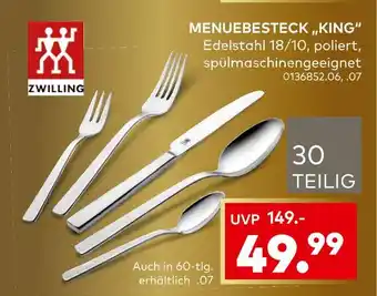 porta Zwilling menuebesteck king Angebot