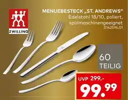 porta Zwilling menuebesteck „st. andrews“ Angebot