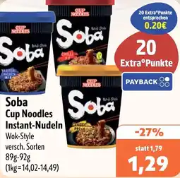Aktiv Irma Soba Cup Noodles Instant-Nudeln Angebot