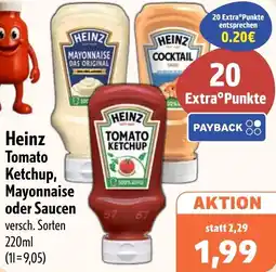Aktiv Irma Heinz Tomato Ketchup, Mayonnaise oder Saucen Angebot