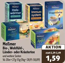 Aktiv Irma Meẞmer Bio-, Wohlfühl-, Länder- oder Kräutertee Angebot