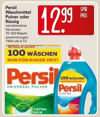 WEZ Persil Waschmittel Pulver/flüssig Angebot